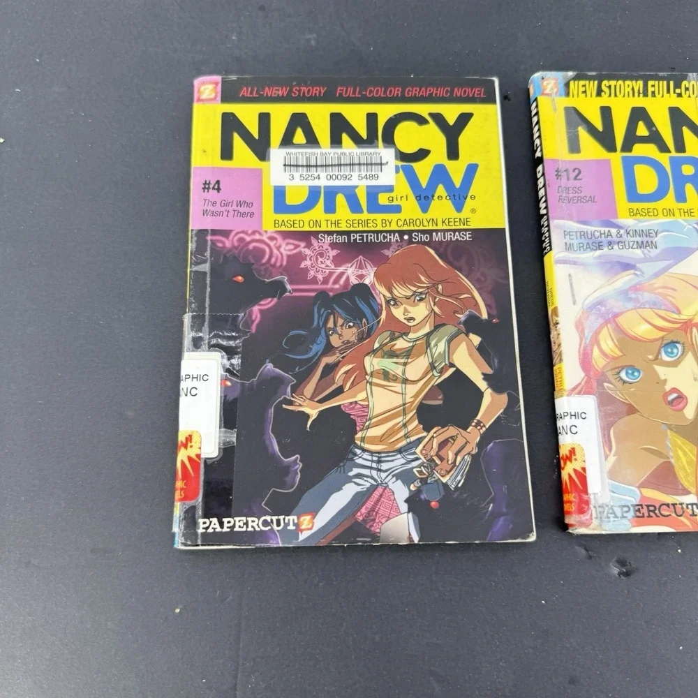 Nancy Drew Graphic Novel Lot #4 & #12 PaperCutz PB Library Edition Carolyn Keene